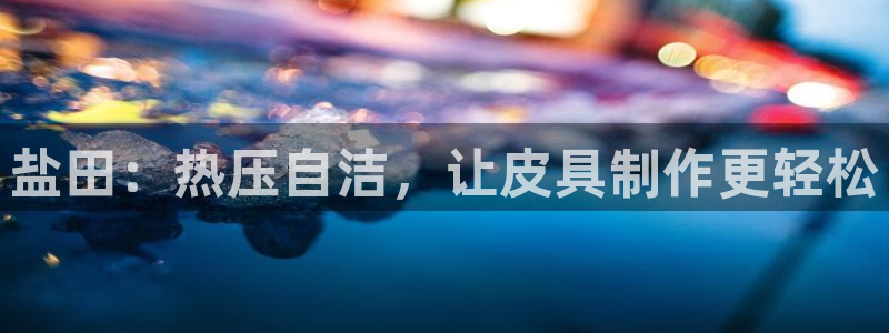 四川易倍易企业管理有限公司：盐田：热压自洁，让皮具制作更