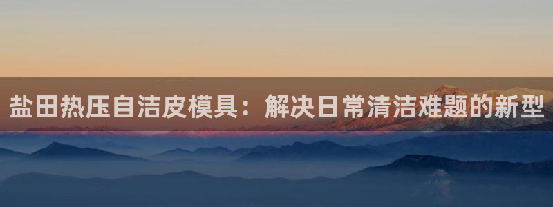 emc易倍官网app下载：盐田热压自洁皮模具：解决日常清