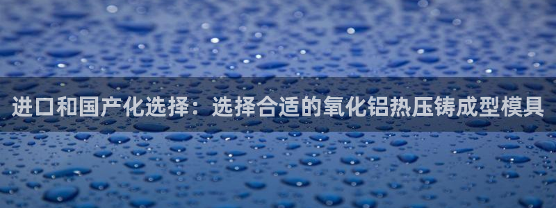 易倍易倍单词官方网站:进口和国产化选择:选择合适的氧化铝