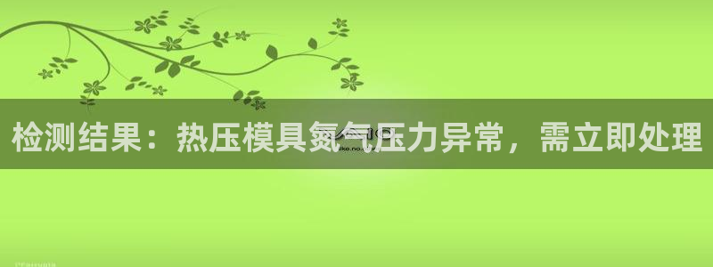 易倍申价格：检测结果：热压模具氮气压力异常，需立即处理